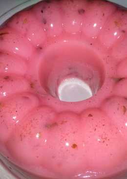 Puding strawberry rambutan ala Jeko