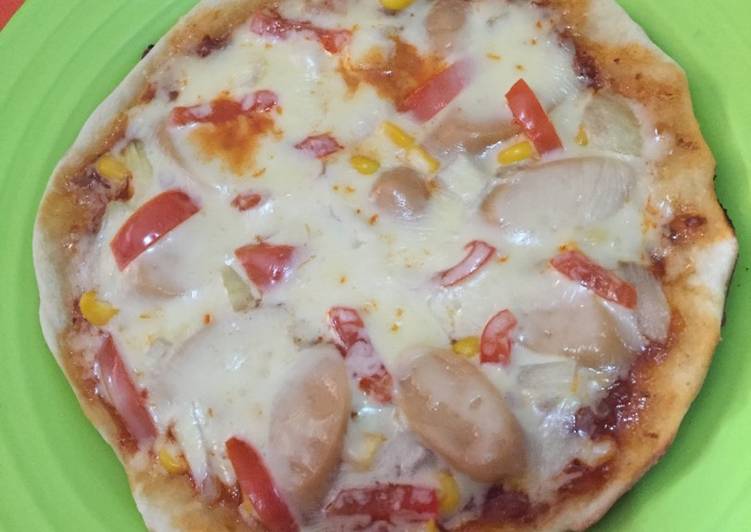 gambar untuk cara membuat Pizza teflon simple