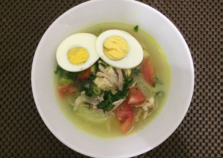 resep lengkap untuk Soto ayam