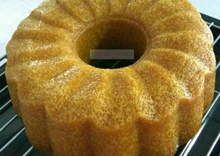 gambar untuk cara membuat Caramel Cake (Kue Sarang Semut)