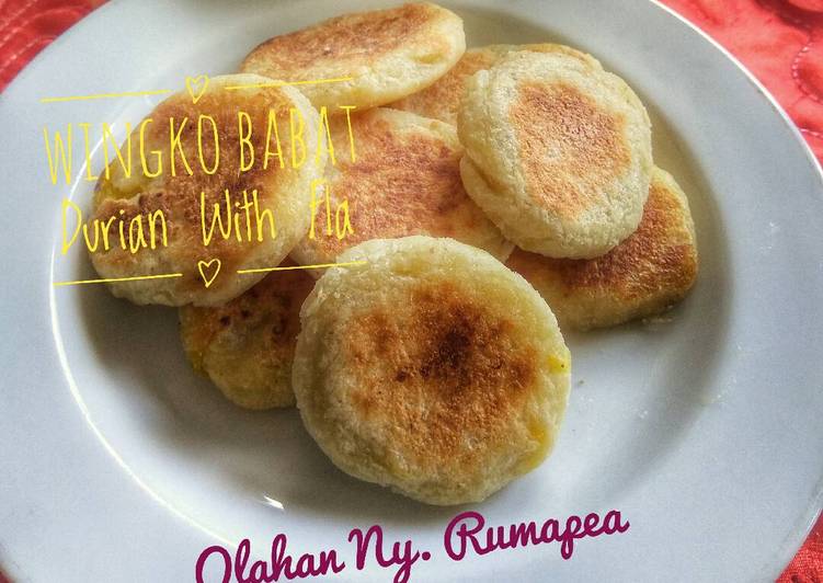 gambar untuk cara membuat Wingko Babat Durian With Fla (dengan Teflon)