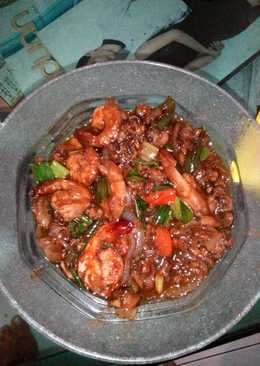 Udang kerangdara teriyaki