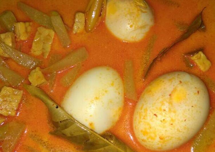 resep Sayur lodeh labu siam,tempe n telur