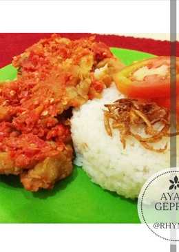 Ayam Geprek Pedas