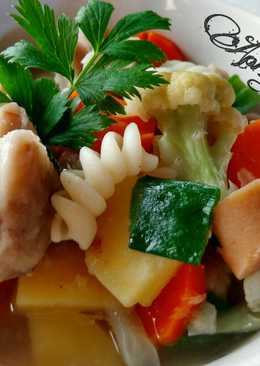 Sup bakso sosis sayuran