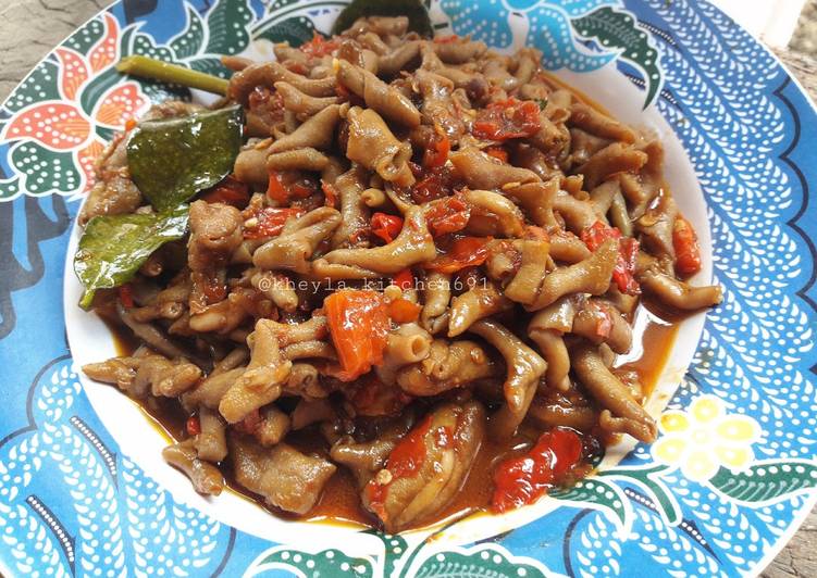 resep makanan Usus Setan / Usus masak pedes