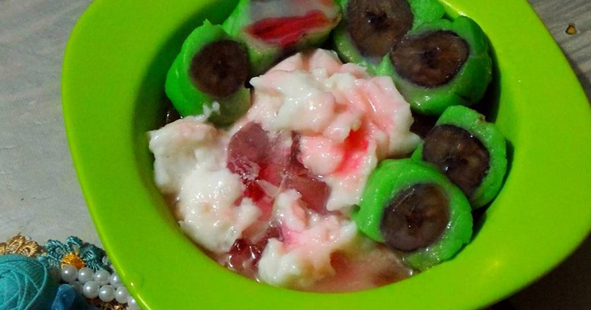 Resep ES PISANG IJO`