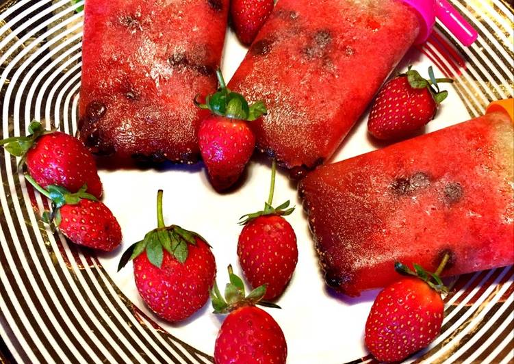 Resep Strawberry cucumber Popsicles ?? ?? Karya Ciwa