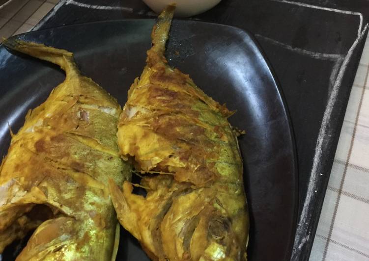 resep lengkap untuk Ikan Bakar simba bumbu kuning