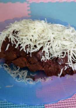 Bolu pisang coklat simple no mixer no oven