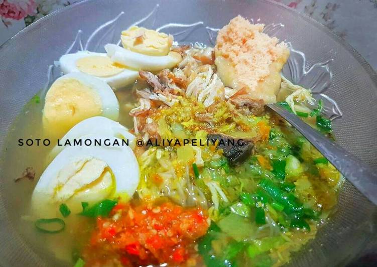 resep masakan Soto ayam lamongan dg bubuk koya