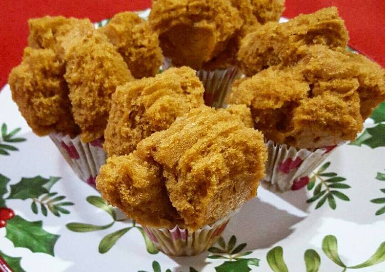 resep masakan Bolu kukus gula merah mekar ala mommy rafa