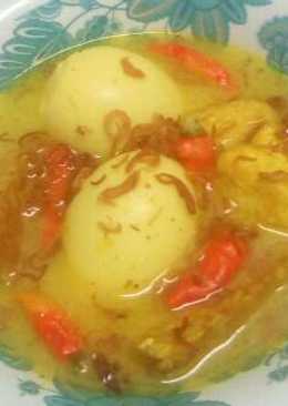 Opor kuning T3(tempe tahu telur)