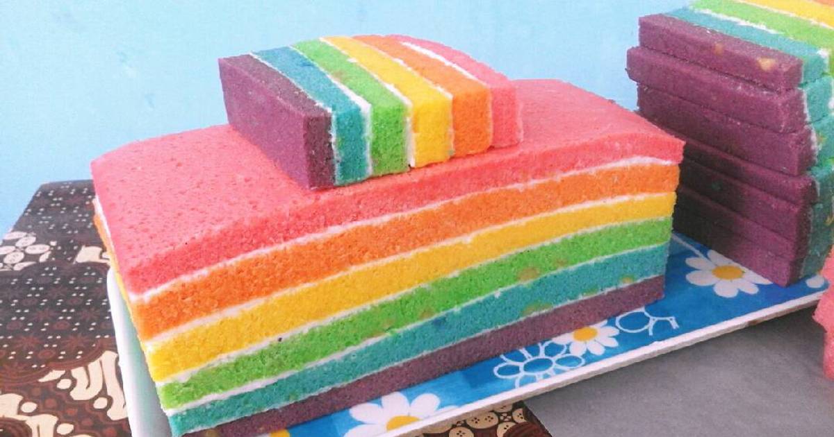 Resep 🍁Raimbow Cake 🍁