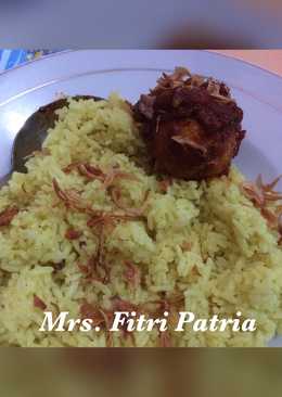 Nasi kuning banjar & telor masak habang