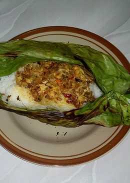 Nasi bakar tongkol pedas