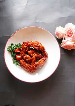 Chicken wings saus bbq