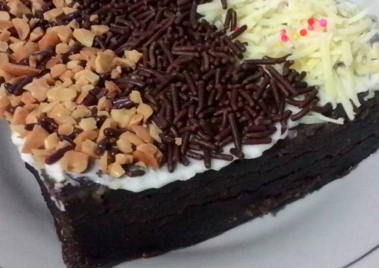 gambar untuk cara membuat Cake coklat kukus tanpa telur tanpa mixer