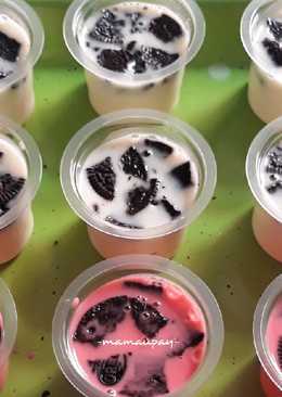 Puding Susu Oreo