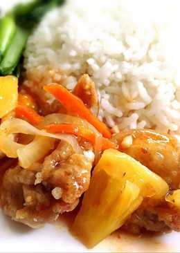 Ayam Goreng Tepung Saus Asam Manis simple