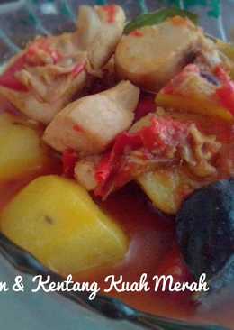 Gulai Ayam & Kentang Kuah Merah