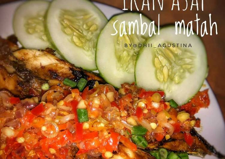 resep lengkap untuk Ikan Asap Sambal Matah