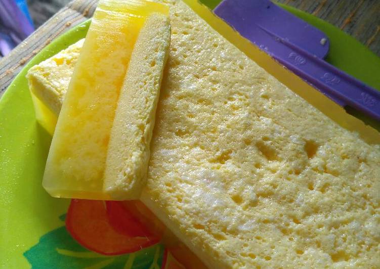 bahan dan cara membuat Puding busa kekinian