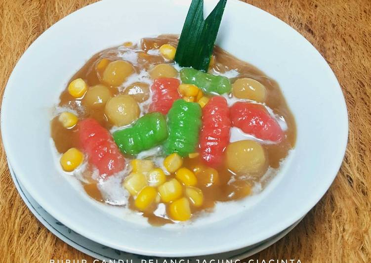 gambar untuk cara membuat Bubur Candil Pelangi plus Jagung (#pr_bubur manis)