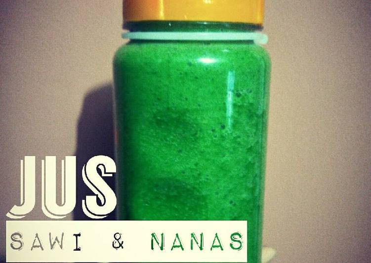 gambar untuk resep makanan Jus sehat : Sawi Nanas