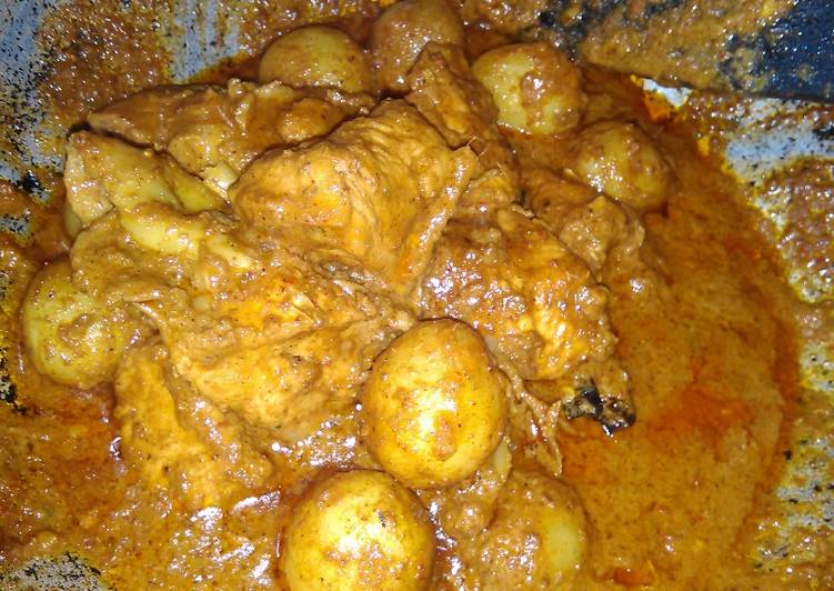 gambar untuk resep makanan Rendang ayam kentang simpel