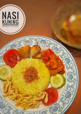 Nasi kuning magic com mudah enak