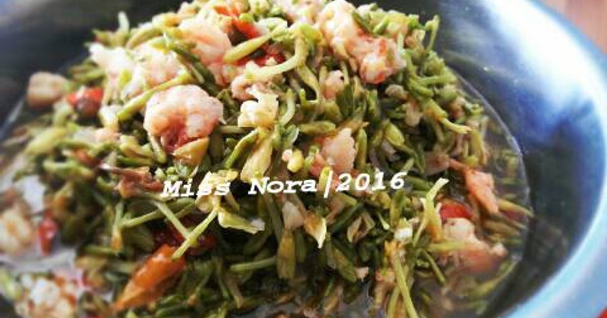 Resep Oseng  Bunga  Pepaya  Dengan Udang oleh Miss Nora Cookpad