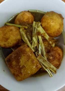 Semur telor tahu susu