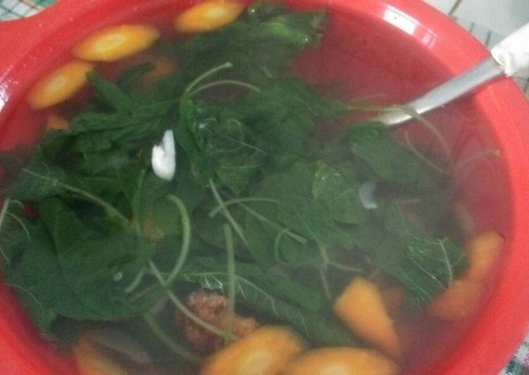 gambar untuk resep makanan Sayur Bening Bayam Wortel