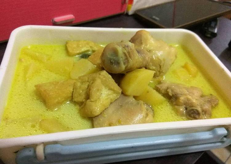 gambar untuk cara membuat Opor ayam kentang tahu