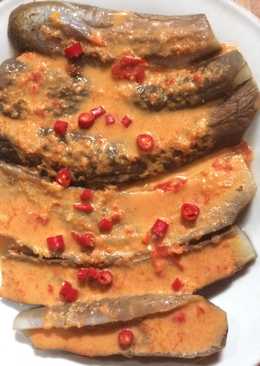 Pecak terong unggu kuah santan