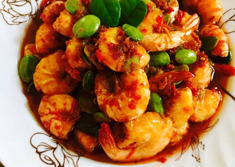 cara membuat Sambal 'UdangPete' Pedas Manis