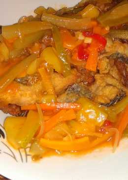 Ikan mujair asam manis