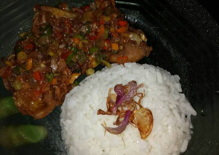 Resep Ayam goreng sambel sedep tanpa lalapan By Ibunda Raisha_Keisha