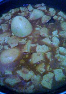 Semur kuning telor & tahu sederhana