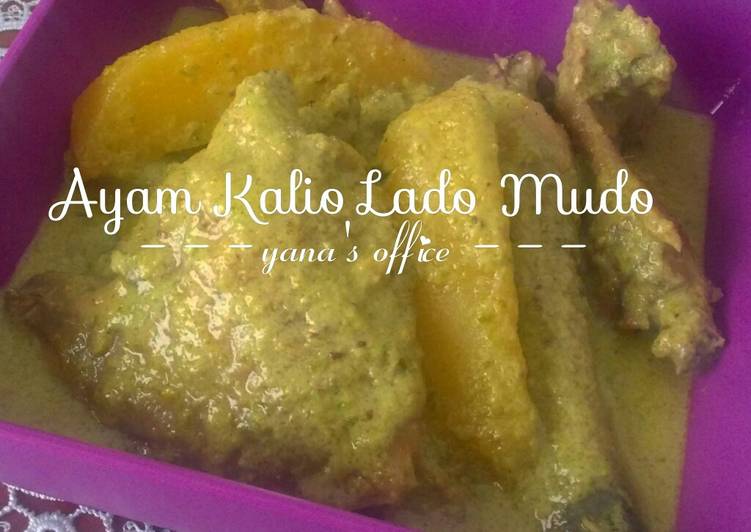 cara membuat Ayam Kalio Lado Mudo Yana / Ayam Gulai Cabai Hijau