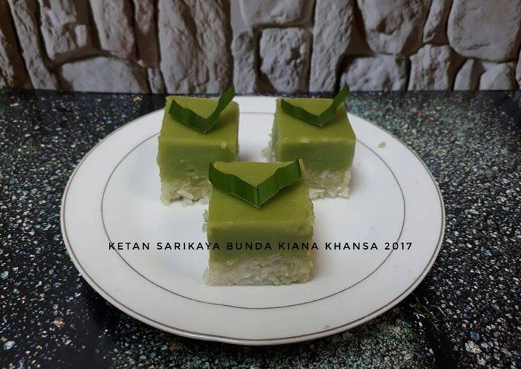 resep lengkap untuk Ketan Srikaya