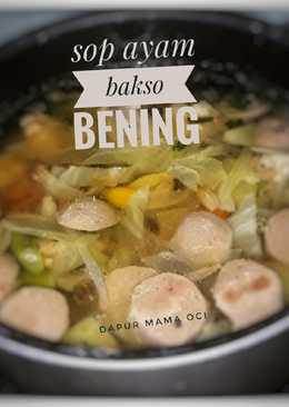 Sop ayam bakso kuah bening