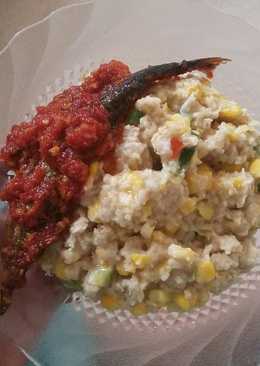 Bubur oatmeal veggie chicken