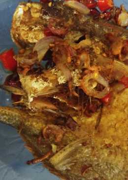 Ikan cue tumis bawang simple