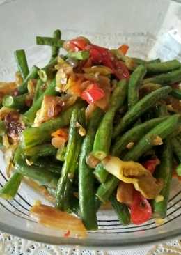 Tumis kacang panjang simple ala Pawon Anna Yude