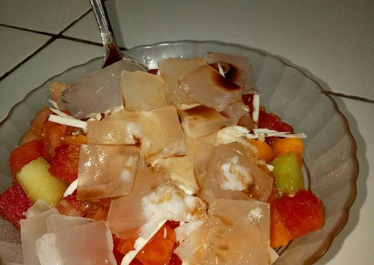 resep masakan Salad Buah sik asik