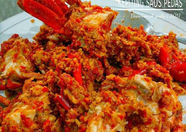 resep makanan Kepiting saos pedas