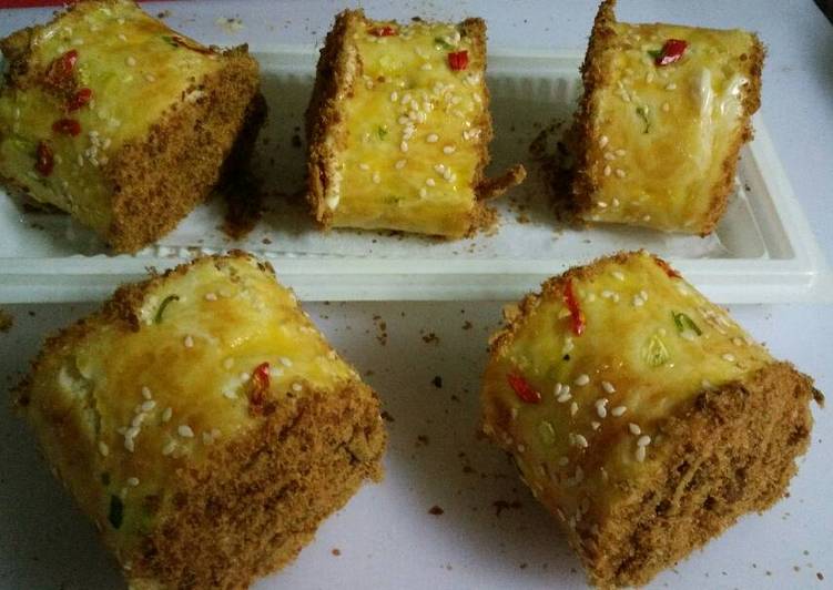 resep makanan Roll bun isi abon re bread