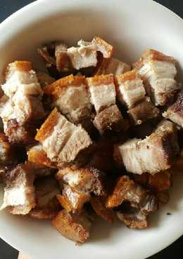 Siobak babi panggang oven crispy pork belly